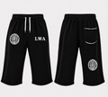 Lugo Black & White Cut-Off Joggers