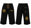 Lugo Black & Gold Cut-Off Joggers